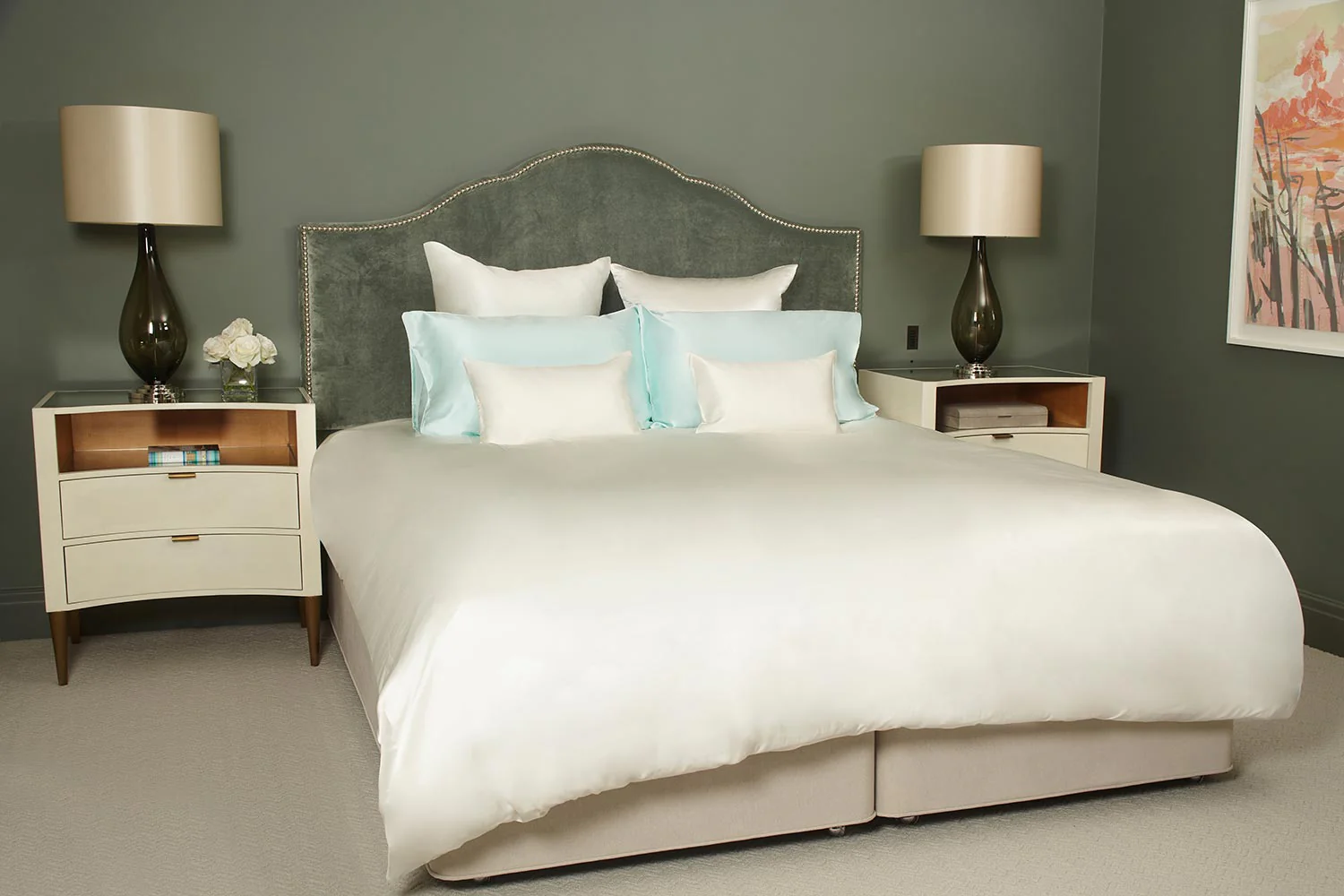 Ivory Pure Silk Cushion Cover - Image 3