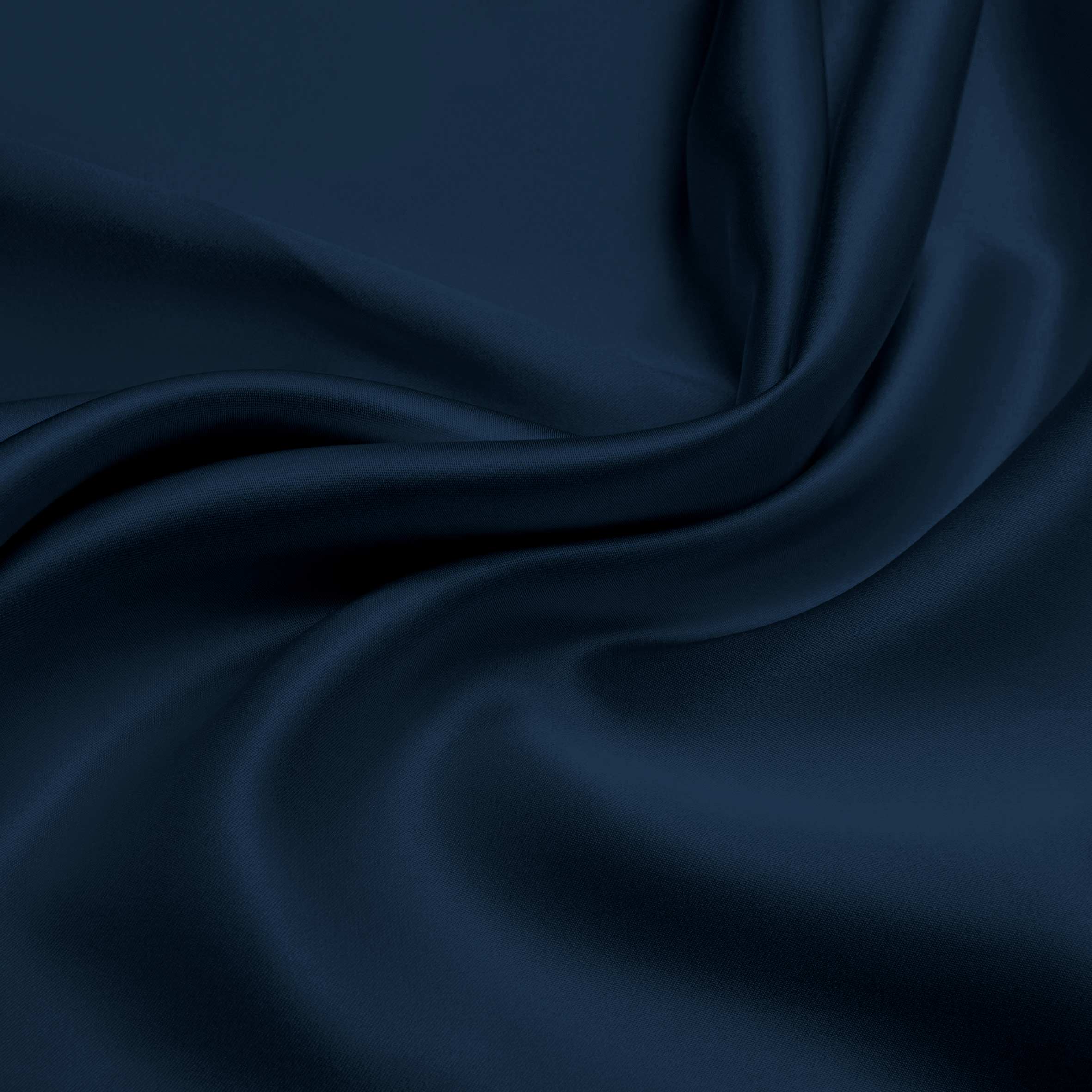 Midnight Blue Pure Silk Flat Sheet - Image 2