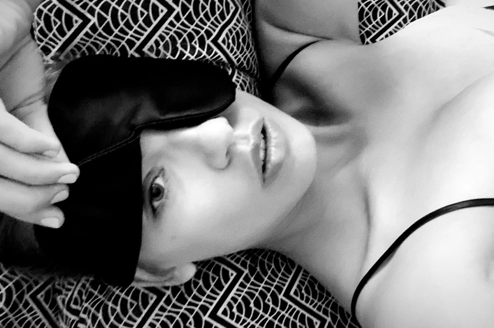 Charcoal Silk Eye Mask - Image 5